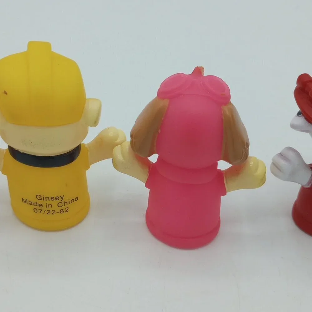 Paw Patrol Bath Finger Puppets Set of 5 Chase Marshall Skye Rubble Zuma Nickelod